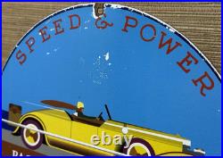 Vintage Union Gasoline Porcelain Sign Gas Station Motor Oil Pch California 1