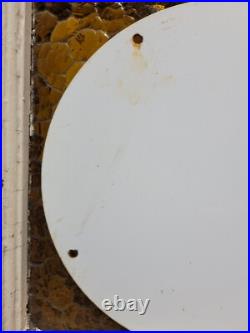Vintage Union Gasoline Porcelain Sign Motor Oil Gasoline Pump Plate Power Speed