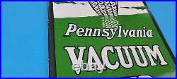 Vintage Vacuum Tires Porcelain Gas Motor Oil Automobile 12 Service Station Sign