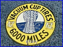 Vintage Vacuum Tires Porcelain Gas Motor Oil Automobile Michelin Service Sign