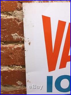 Vintage Valvoline Motor Oil 18 x 21 Double Sided Metal Advertising Sign