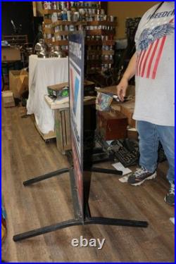 Vintage Valvoline Motor Oil Gas Station 2 Sided 24x41 Metal Sidewalk Curb Sign Vintage Valvoline Motor Oil Gas Station 2 Sided 24x41 Metal Sidewalk Curb Sign