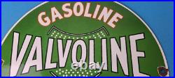 Vintage Valvoline Motor Oil Sign Gas Pump Service Station Porcelain Sign