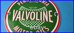 Vintage Valvoline Motor Oil Sign Gas Pump Station Porcelain Sign Vintage Valvoline Motor Oil Sign Gas Pump Station Porcelain Sign