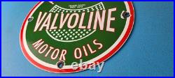 Vintage Valvoline Motor Oil Sign Gas Pump Station Porcelain Sign Vintage Valvoline Motor Oil Sign Gas Pump Station Porcelain Sign