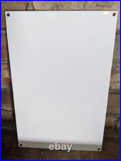 Vintage Veedol Motor Oil King Porcelain Enamel Gas Station Pump Sign 12 X 8