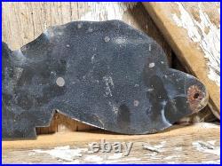 Vintage Veedol Porcelain Sign Old Motor Oil Service Garage Gas Station Stork