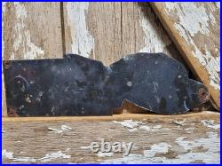 Vintage Veedol Porcelain Sign Old Motor Oil Service Garage Gas Station Stork