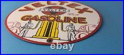 Vintage Veltex Gasoline Porcelain Gas Motor Oil Service Station Pump Plate Sign