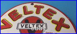 Vintage Veltex Gasoline Porcelain Gas Motor Oil Service Station Pump Plate Sign Vintage Veltex Gasoline Porcelain Gas Motor Oil Service Station Pump Plate Sign