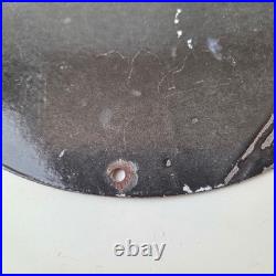 Vintage Wolfs Head Motor Oil Porcelain Sign Gas Pump Station Pennsylvania Sign