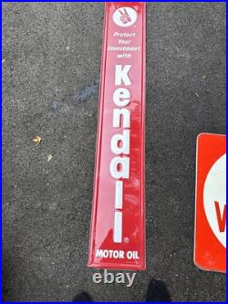 Vintage advertising sign for Kendall Motor Oil 70 X 12