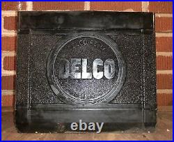 Vtg 40s 50s DELCO REMY GM GENERAL MOTORS Rubber Plastic Battery Box Gas & Oil