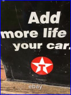 Vtg. Havoline Motor Oil Texaco Metal Sign 24in x 36in Double Sided Gas Station