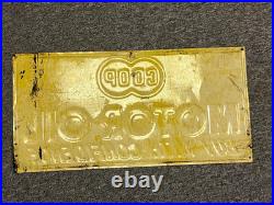 Vtg Metal Sign CO OP Motor Oil Buy with Confidence Farmers Co-Op Manzanola CO