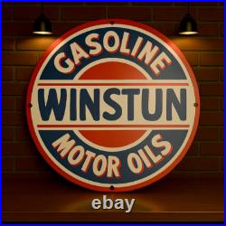 Winstun Gasoline Motor Oil Heavy Metal Sign XL 19.7 (50 cm) Winstun Gasoline Motor Oil Heavy Metal Sign XL 19.7 (50 cm)