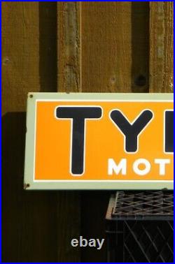 XL Vintage Tydol Motor Oil Porcelain Sign Gas Station Pump Advertisement Garage